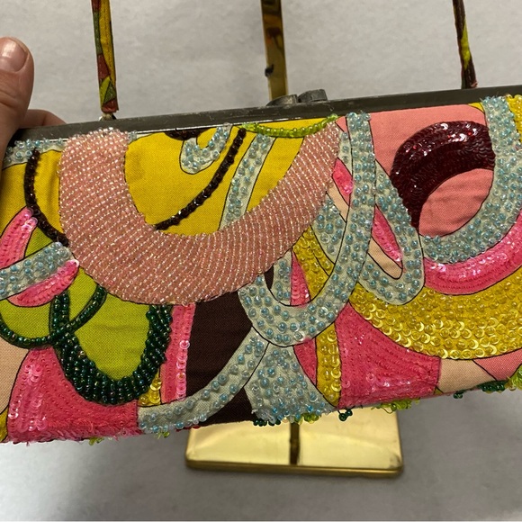 Santi Beaded Multicolor Clutch - Picture 7 of 11